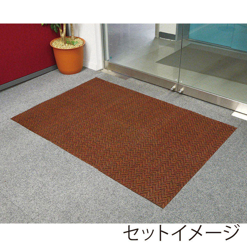 山崎産業 ロンハードマットタイル BC 屋内用 ライトブラウン F-201-50-LBR 1枚(ご注文単位1枚)【直送品】