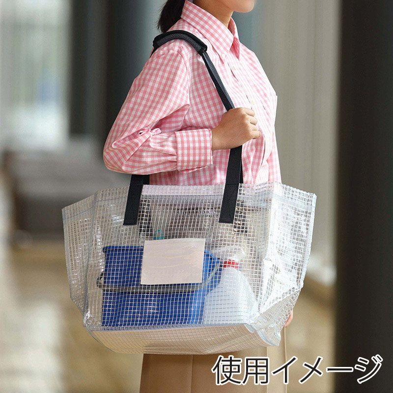 山崎産業 プロテック ショルダーバッグ 15T クリア FU751-000X-MB 1枚(ご注文単位1枚)【直送品】