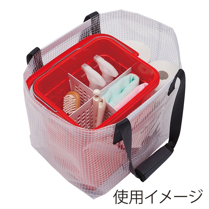 山崎産業 プロテック ショルダーバッグ 15T クリア FU751-000X-MB 1枚(ご注文単位1枚)【直送品】