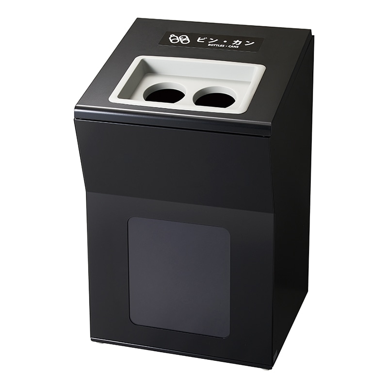 山崎産業 リサイクルボックスAP 100L 丸穴 BK-2 ブラック YW-478L-ID 1台(ご注文単位1台)【直送品】