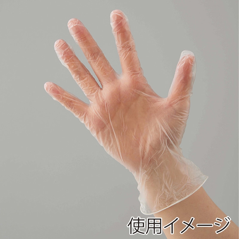 山崎産業 コンドルC プラスチック手袋 パウダーフリー L 100枚入 SD840-00LX-MB 1箱(ご注文単位10箱)【直送品】