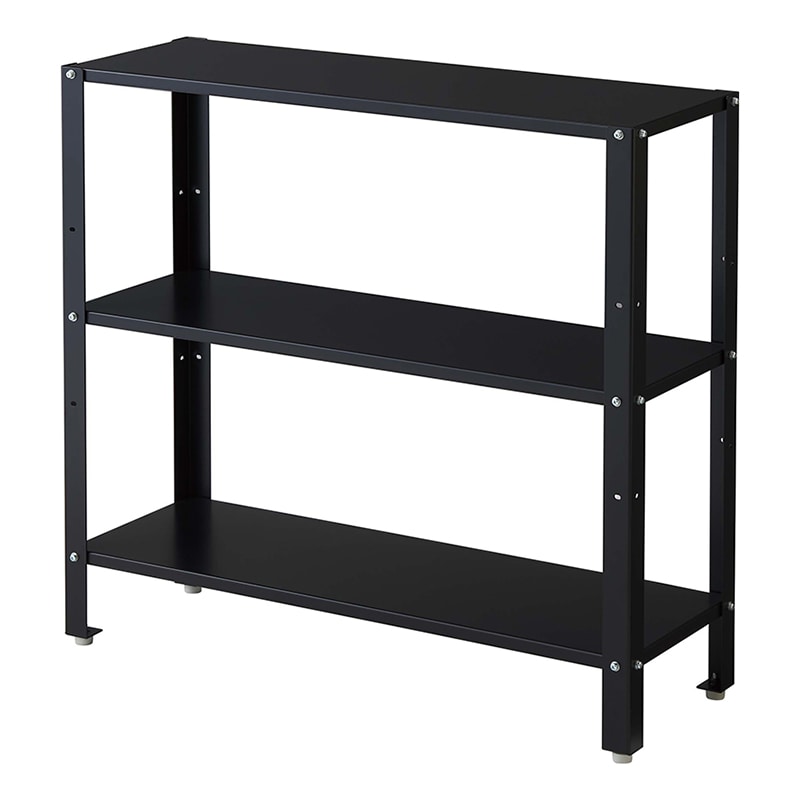 山崎産業 什器 Ooラック IT-1 ブラック YRA-01L-ID-B 1台(ご注文単位1台)【直送品】