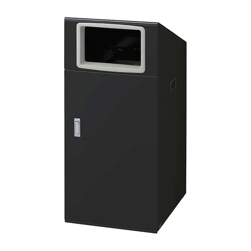 山崎産業 リサイクルボックス 屋外用 NTO-90 90L BK-1 角穴投入口 ブラック YW-523L-ID 1台（ご注文単位1台）【直送品】