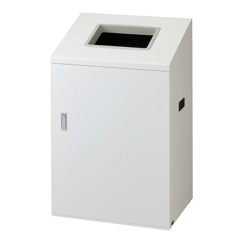 山崎産業 リサイクルボックス 90L NYI-90 角穴 W-1 ホワイト YW-537L-ID 1台（ご注文単位1台）【直送品】