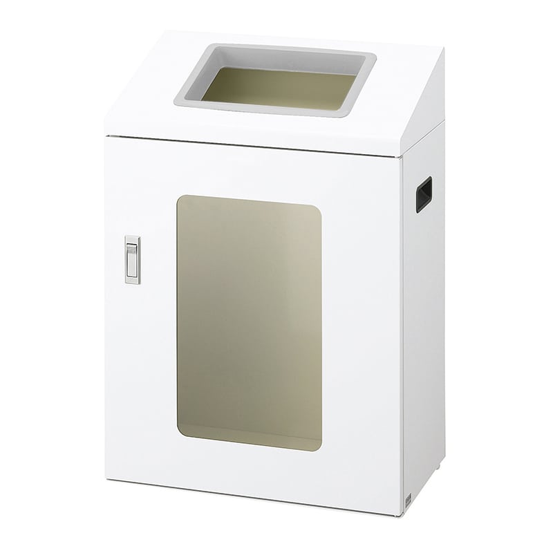 山崎産業 リサイクルボックス 屋内用 NYIS-50 70L W-1 角穴投入口 ホワイト YW-541L-ID 1台（ご注文単位1台）【直送品】