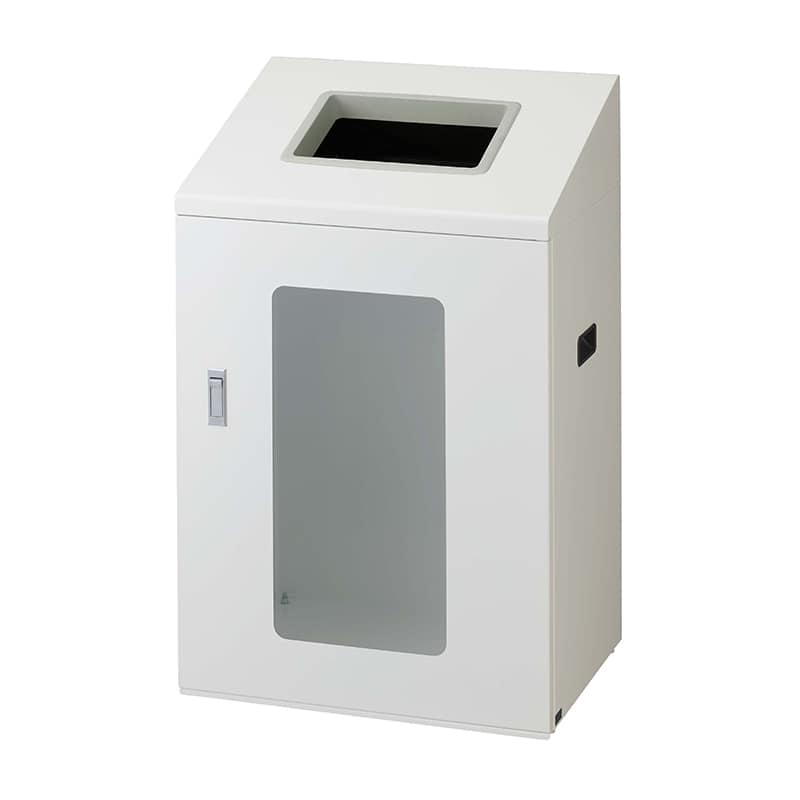 山崎産業 リサイクルボックス 屋内用 NYIS-90 120L W-1 角穴投入口 ホワイト YW-545L-ID 1台（ご注文単位1台）【直送品】