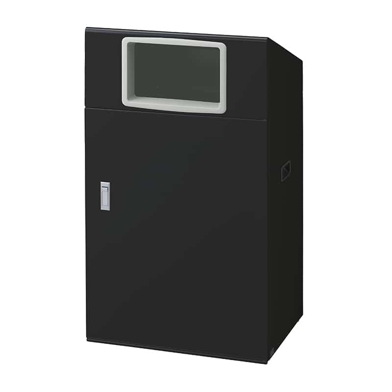 山崎産業 リサイクルボックス 屋外用 NYO-90 90L BK-1 角穴投入口 ブラック YW-555L-ID 1台（ご注文単位1台）【直送品】