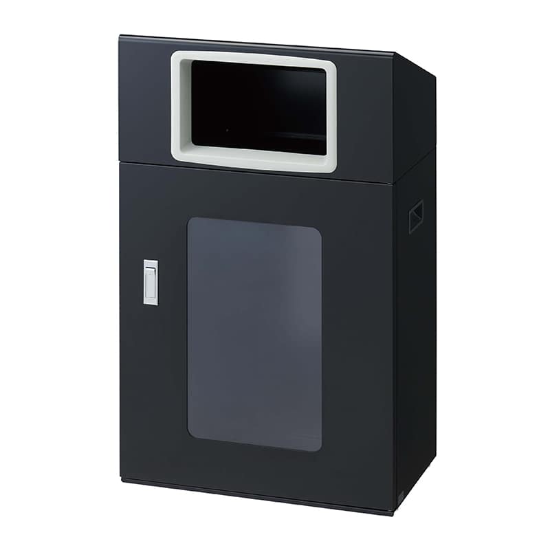 山崎産業 リサイクルボックス 屋外用 NYOS-50 70L BK-1 角穴投入口 ブラック YW-559L-ID 1台（ご注文単位1台）【直送品】