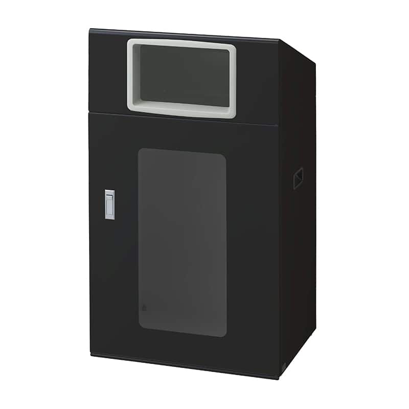 山崎産業 リサイクルボックス 屋外用 NYOS-90 120L BK-1 角穴投入口 ブラック YW-563L-ID 1台（ご注文単位1台）【直送品】