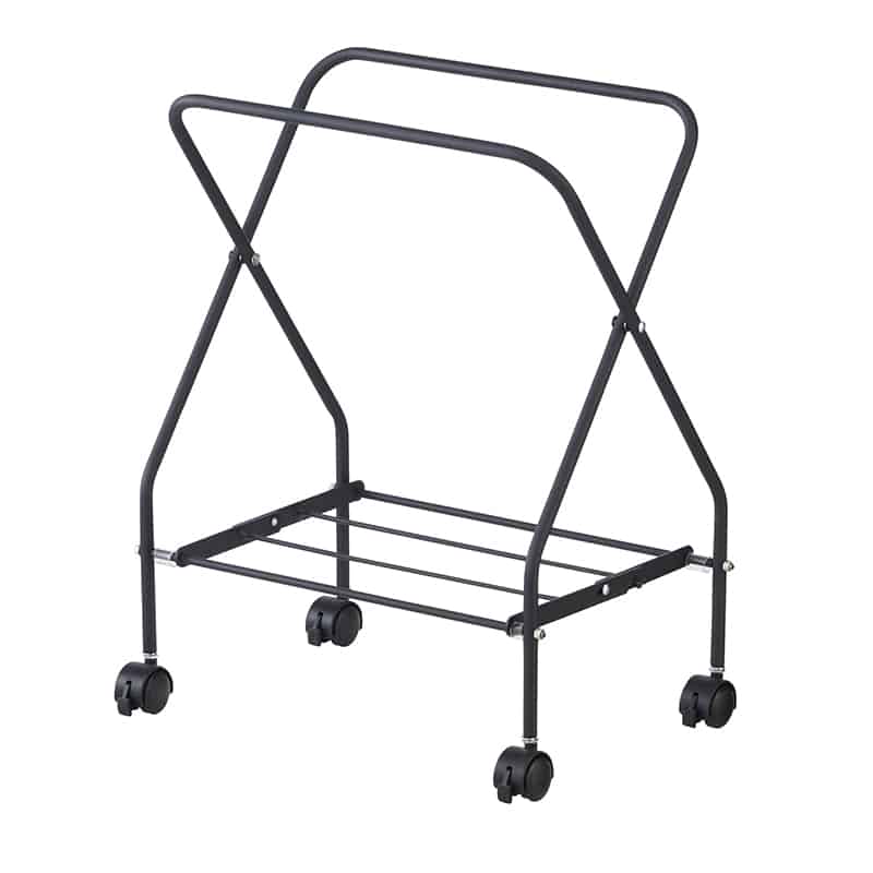 山崎産業 コンドル ストレージバスケット フレーム MT30 キャスター付 ブラック CA926-030X-MB 1台（ご注文単位1台）【直送品】