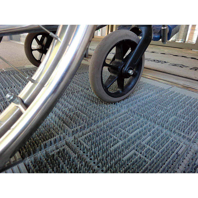 山崎産業 エバック クロスハードマット 屋外用 #12 グレー F-112-12-GR 1枚(ご注文単位1枚)【直送品】