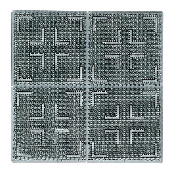 山崎産業 エバック クロスハードマット 屋外用 #12 グレー F-112-12-GR 1枚(ご注文単位1枚)【直送品】