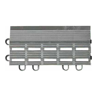 山崎産業 エバック ブラシ ハードマット 屋外用 縁駒M グレー F-114-FM-GR 1枚（ご注文単位1枚）【直送品】