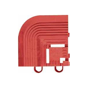 山崎産業 エバック ブラシ ハードマット 屋外用 コーナー レッド F-114-FC-R 1枚（ご注文単位1枚）【直送品】