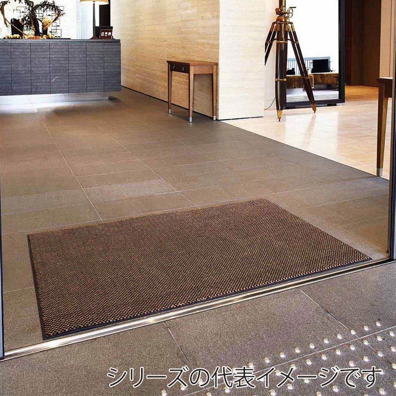 山崎産業 ロンステップマット ハイデラックス 屋内用 #6 ブラウン F-108-6-BR 1枚(ご注文単位1枚)【直送品】