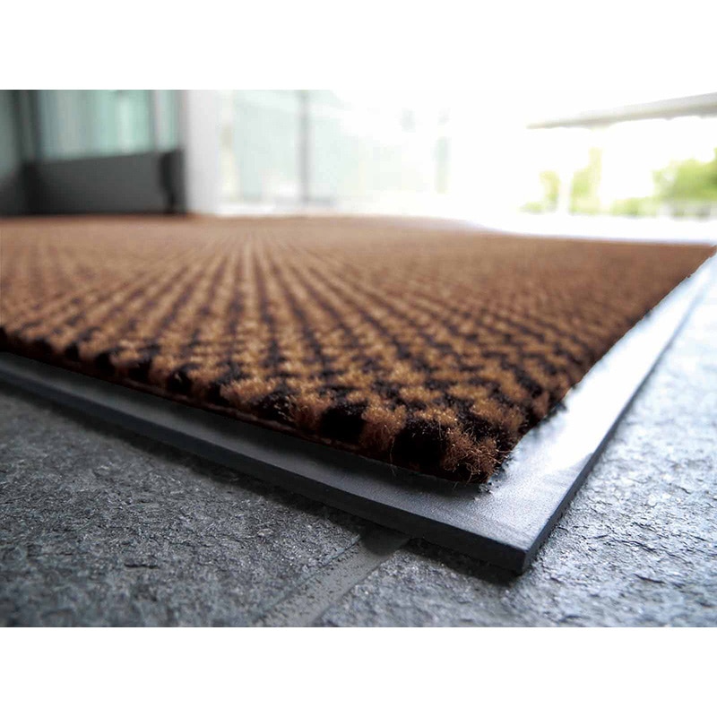 山崎産業 ロンステップマット ハイデラックス 屋内用 #6 ブラウン F-108-6-BR 1枚(ご注文単位1枚)【直送品】