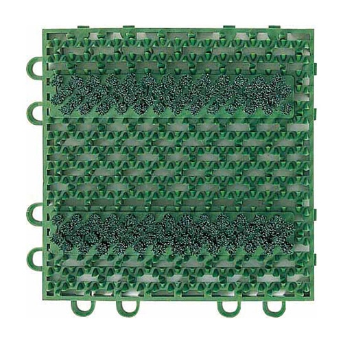 山崎産業 エバック ブラシ ハードマット 屋外用 YL 本駒 グリーン F-117-HK-G 1枚(ご注文単位60枚)【直送品】