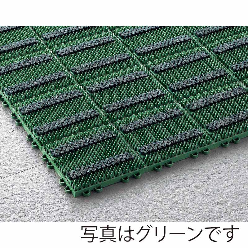 山崎産業 エバック ブラシ ハードマット 屋外用 YL 本駒 ブラウン F-117-HK-BR 1枚(ご注文単位60枚)【直送品】