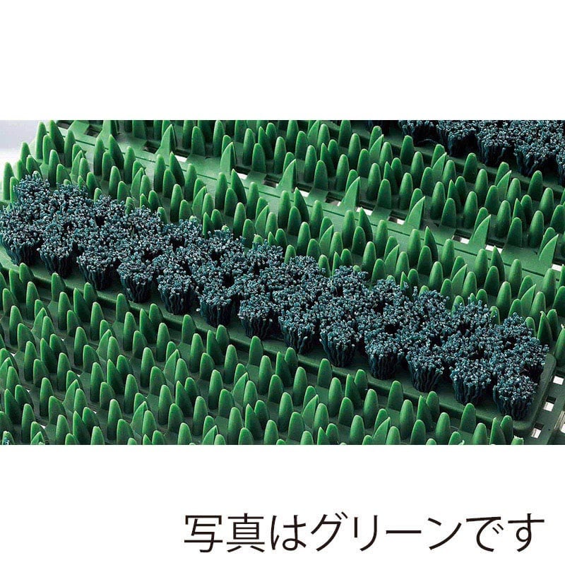 山崎産業 エバック ブラシ ハードマット 屋外用 YL 本駒 ブラウン F-117-HK-BR 1枚(ご注文単位60枚)【直送品】