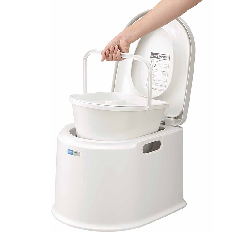 山崎産業 ポータブルトイレ P型 PT-P11 1台(ご注文単位1台)【直送品】