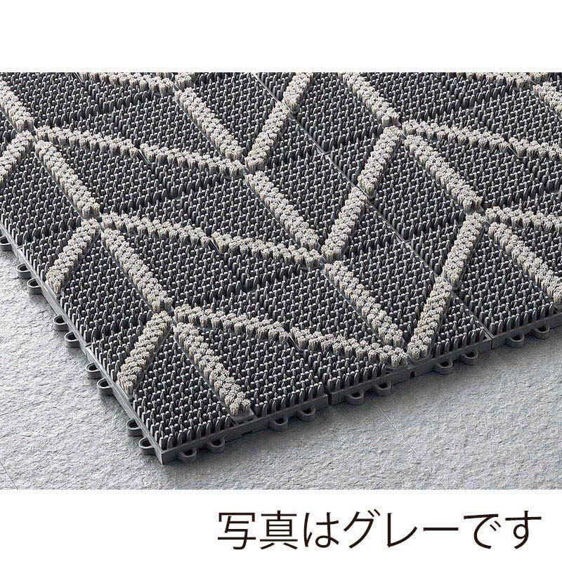 山崎産業 エバック ブラシ ハードマット 屋外用 YA 本駒 ブラウン F-127-HK-BR 1枚(ご注文単位1枚)【直送品】