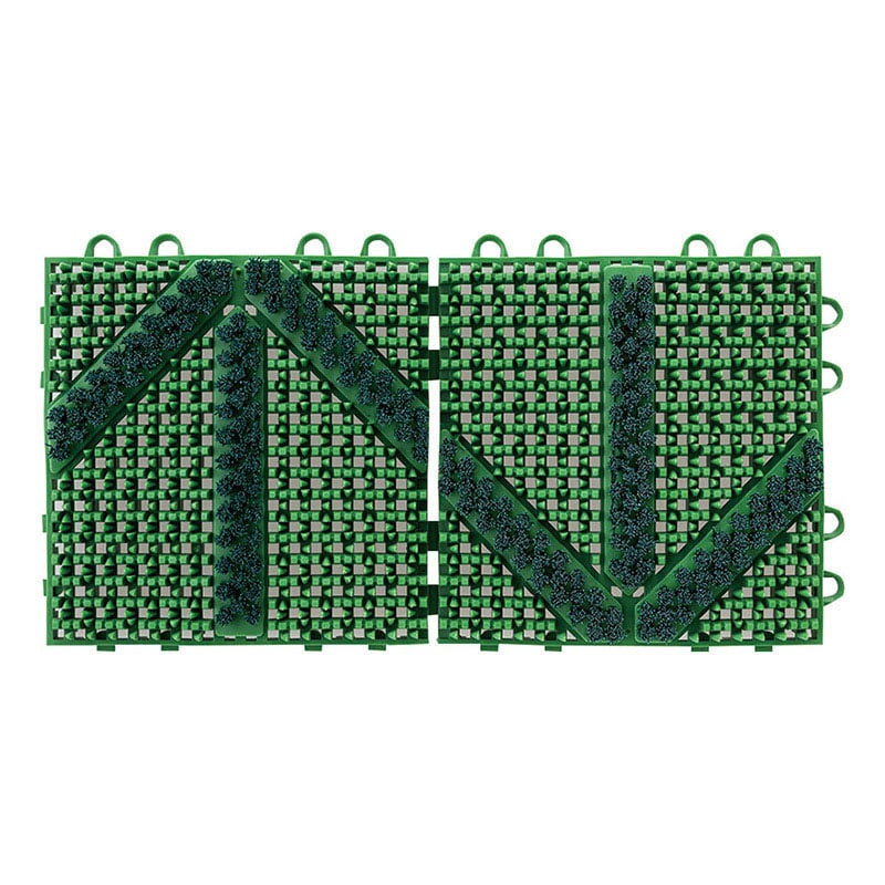 山崎産業 エバック ブラシ ハードマット 屋外用 YA 本駒 グリーン F-127-HK-G 1枚（ご注文単位1枚）【直送品】