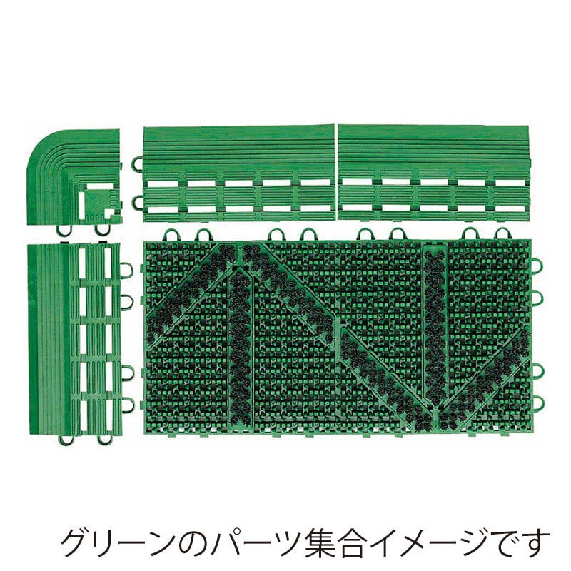 山崎産業 エバック ブラシ ハードマット 屋外用 YA 本駒 ベージュ F-127-HK-BE 1枚（ご注文単位1枚）【直送品】