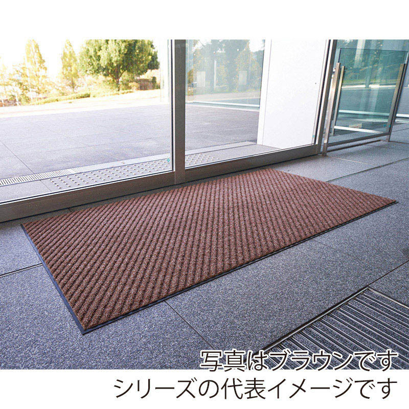 山崎産業 ロンハードマット NP-100 屋内用 #12 グリーン F-128-12-G 1枚(ご注文単位1枚)【直送品】