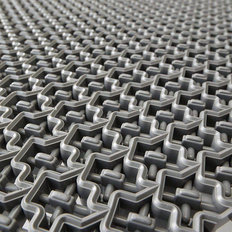 山崎産業 ブイステップマット13 風除室用 本駒S グレー F-126-HS-GR 1枚(ご注文単位50枚)【直送品】