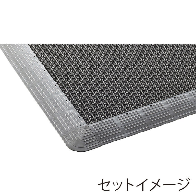 山崎産業 ブイステップマット13 風除室用 本駒S グレー F-126-HS-GR 1枚(ご注文単位50枚)【直送品】