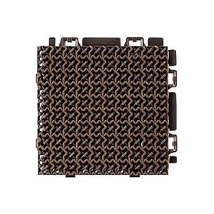 山崎産業 ブイステップマット13 風除室用 本駒S ブラウン F-126-HS-BR 1枚（ご注文単位50枚）【直送品】