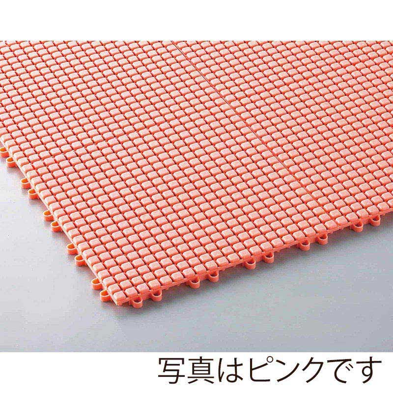 山崎産業 水切りマット 素足スノコ 本駒 グリーン F-163-HK-G 1枚(ご注文単位30枚)【直送品】