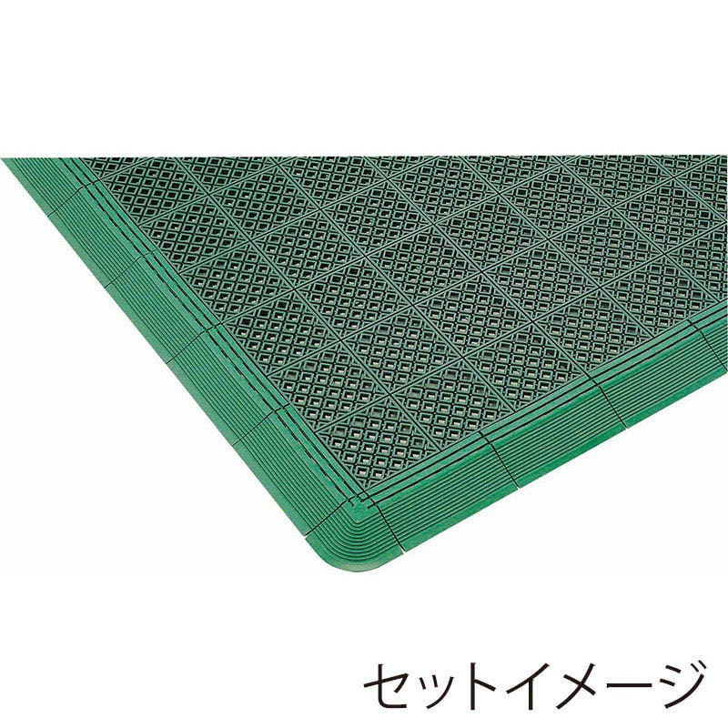 山崎産業 水切りマット ニューマフロス 本駒 グリーン F-159-HK-G 1枚(ご注文単位30枚)【直送品】