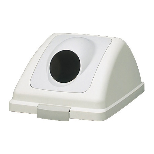 山崎産業 リサイクルトラッシュ ECO-90 丸穴蓋 カン グレー YW-135L-OP2-GR 1台（ご注文単位1台）【直送品】