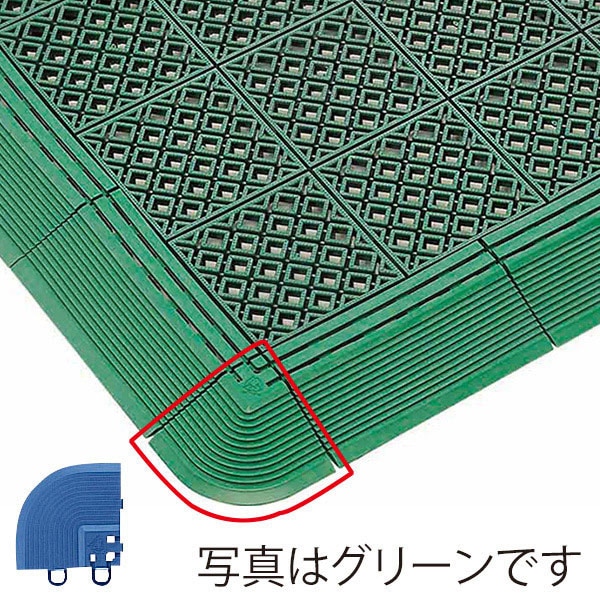 山崎産業 水切りマット ニューマフロス コーナー ブルー F-159-FC-BL 1枚（ご注文単位1枚）【直送品】