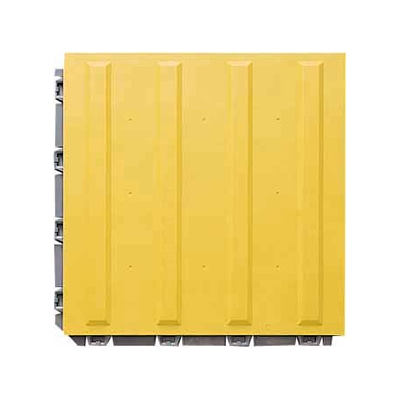 山崎産業 ニューガイドマットV 風除室用 誘導 V-L イエロー F-191-L-Y 1枚（ご注文単位1枚）【直送品】