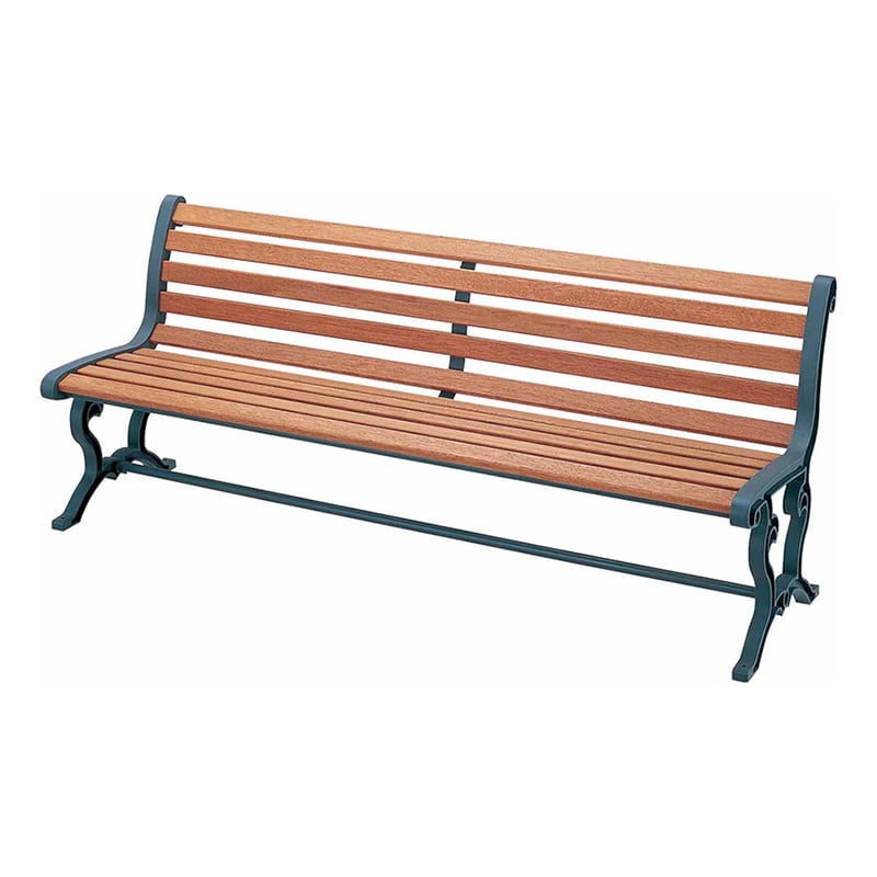 山崎産業 ベンチ 背付肘なし YB-78L-WN 1台（ご注文単位1台）【直送品】