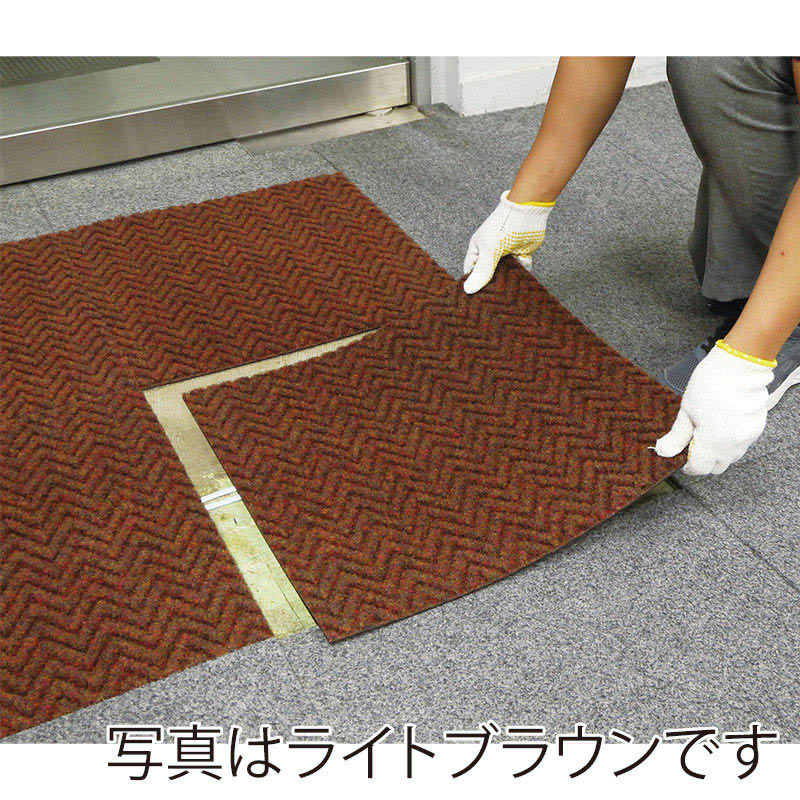 山崎産業 ロンハードマットタイル BC 屋内用 グレー F-201-50-GR 1枚(ご注文単位1枚)【直送品】