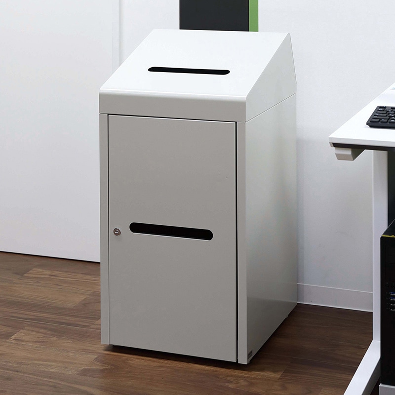 山崎産業 機密文書回収ボックス A4 YW-169L-ID 1台(ご注文単位1台)【直送品】