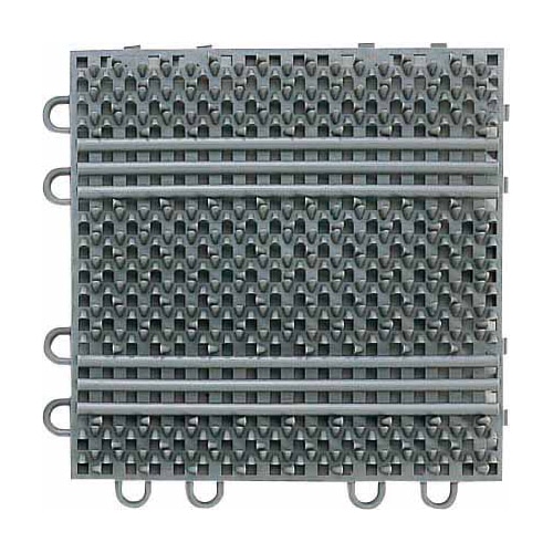 山崎産業 エバック ライナーハードマット 屋外用 本駒 グレー F-120-HK-GR 1枚(ご注文単位60枚)【直送品】