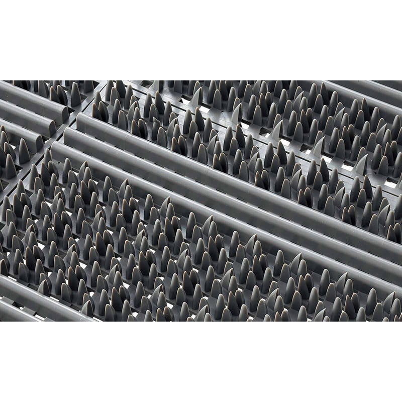 山崎産業 エバック ライナーハードマット 屋外用 本駒 グレー F-120-HK-GR 1枚(ご注文単位60枚)【直送品】