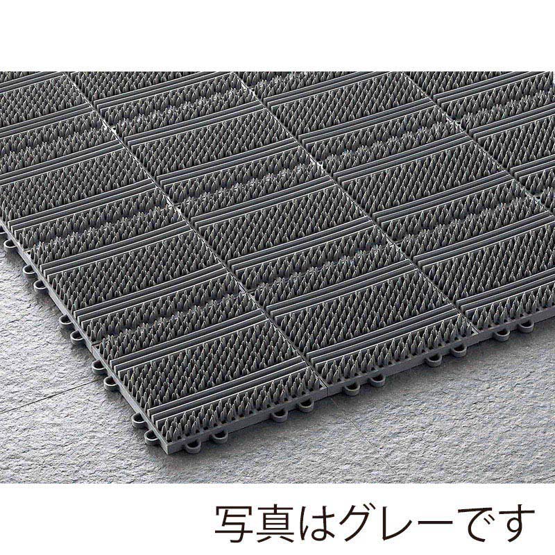 山崎産業 エバック ライナーハードマット 屋外用 本駒 グリーン F-120-HK-G 1枚(ご注文単位60枚)【直送品】