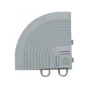 山崎産業 エバック ライナーハードマット 屋外用 コーナー グレー F-120-FC-GR 1枚(ご注文単位1枚)【直送品】