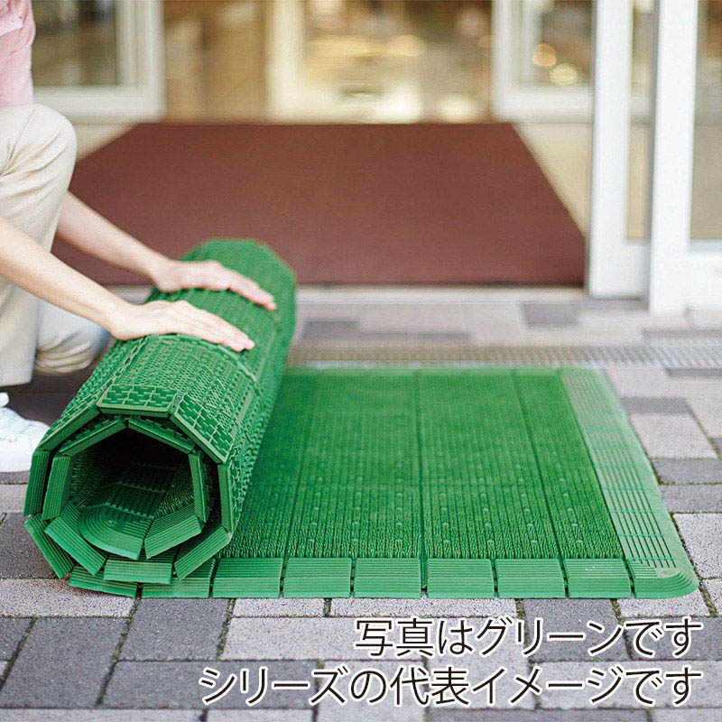 山崎産業 エバック ハイローリングマットDX 屋外用 #6 グレー F-121-6-GR 1枚(ご注文単位1枚)【直送品】