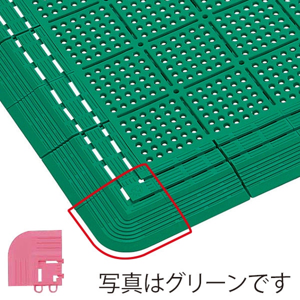 山崎産業 水切りマット サンソフト コーナー ピンク F-122-FC-P 1枚（ご注文単位1枚）【直送品】