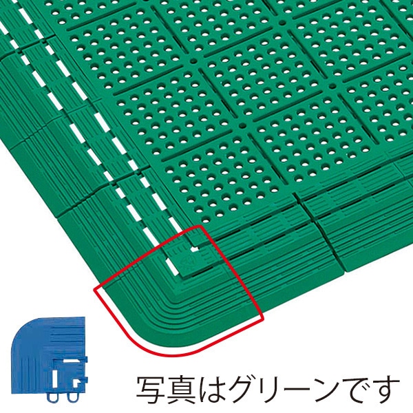 山崎産業 水切りマット サンソフト コーナー ブルー F-122-FC-BL 1枚（ご注文単位1枚）【直送品】