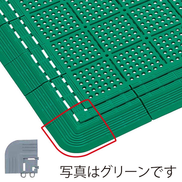 山崎産業 水切りマット サンソフト コーナー グレー F-122-FC-GR 1枚（ご注文単位1枚）【直送品】