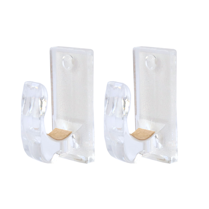 フルネス ミニポール用ブラケット クリア 樹脂製 2個1組入 1袋（ご注文単位1袋）【直送品】