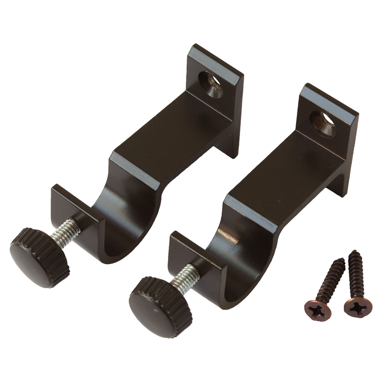 フルネス ミニポール用アルミブラケット ダークブラウン 2個1組入 1袋（ご注文単位1袋）【直送品】