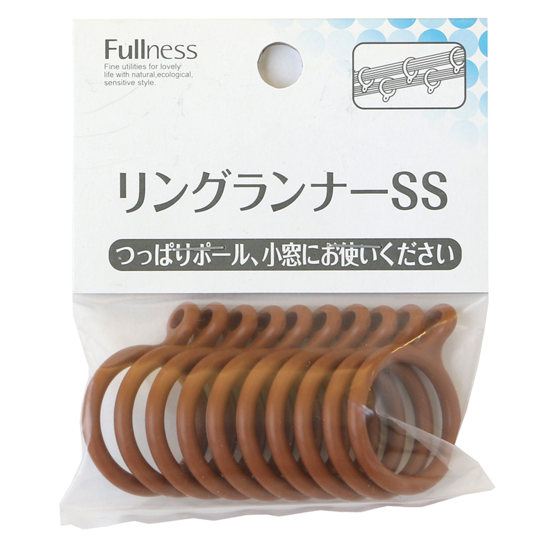 フルネス カーテン リングランナーSS 10個入 径約27mm ライトオーク SC-M2116 1袋(ご注文単位1袋)【直送品】